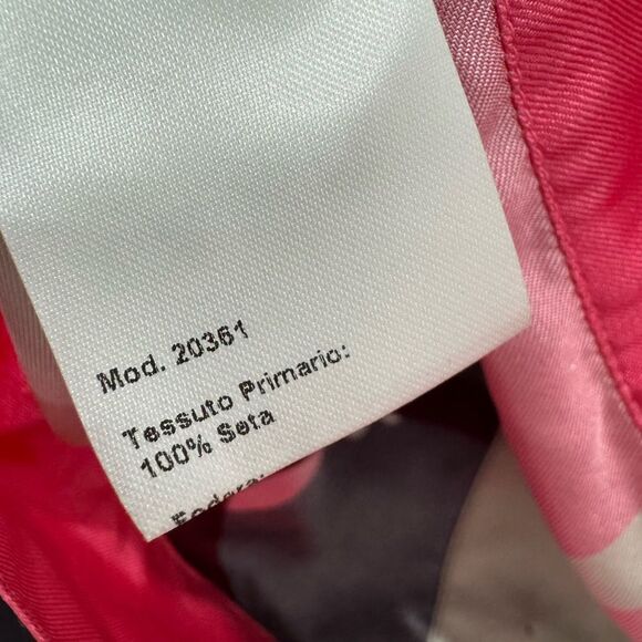 NWT FERRARI 100% silk cropped button down jacket - Picture 7 of 7